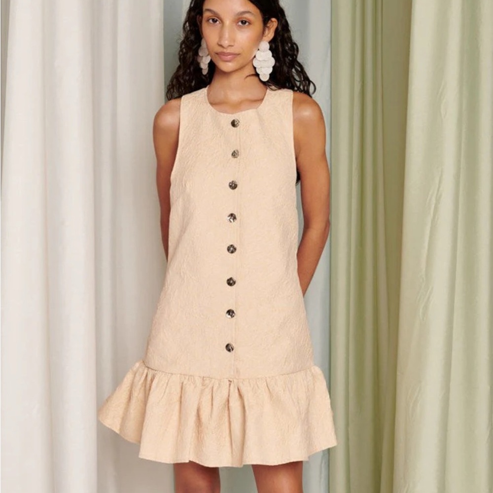 Sister Jane Cream Sleeveless Dress